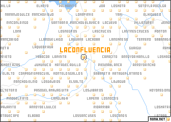 map of La Confluencia