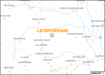 map of La Conformidad