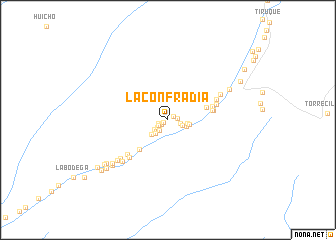 map of La Confradia