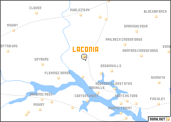 map of Laconia