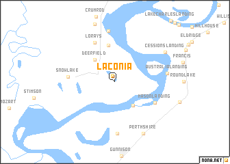 map of Laconia