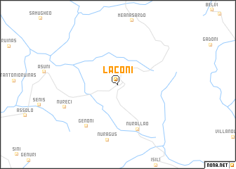 map of Làconi