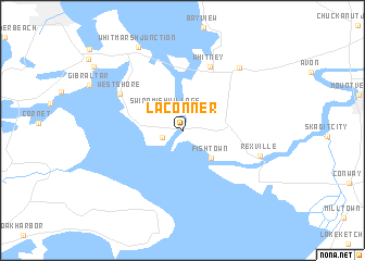 map of La Conner