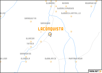 map of La Conquista