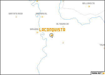 map of La Conquista