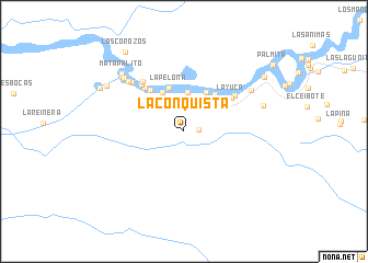 map of La Conquista