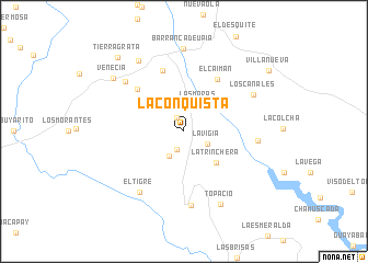 map of La Conquista