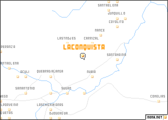 map of La Conquista