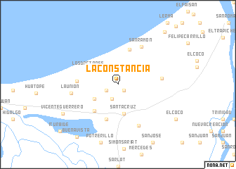 map of La Constancia