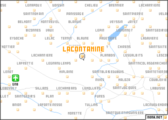 map of La Contamine