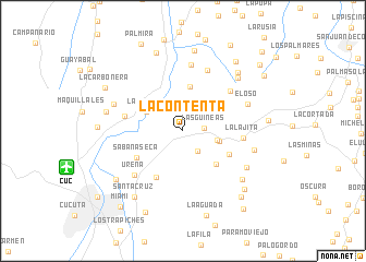 map of La Contenta