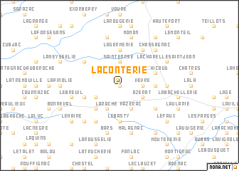 map of La Conterie
