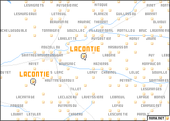 map of La Contie