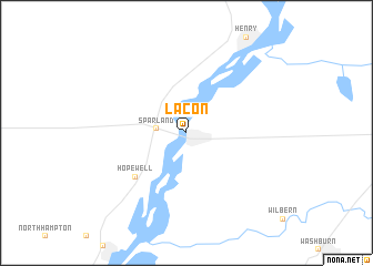 map of Lacon