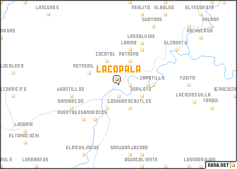 map of La Copala