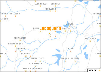 map of La Coquera