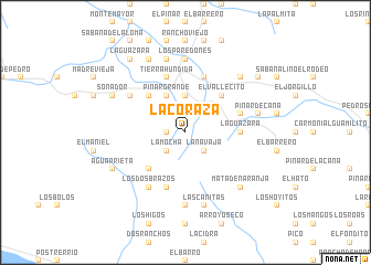 map of La Coraza