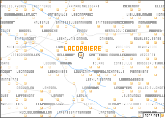 map of La Corbière