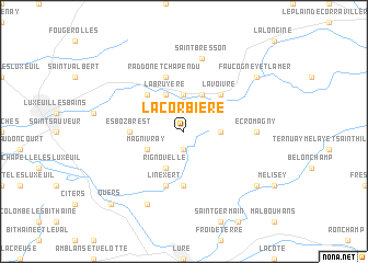 map of La Corbière