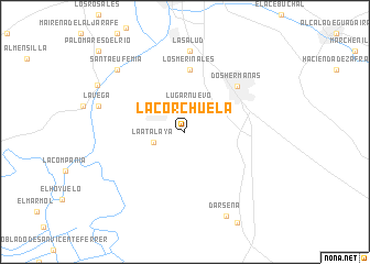 map of La Corchuela