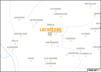 map of La Corcoba