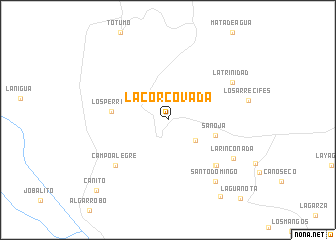 map of La Corcovada