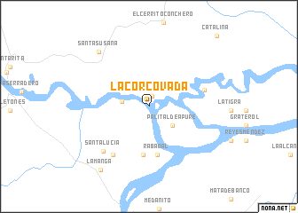 map of La Corcovada