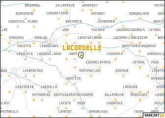 map of La Cordelle