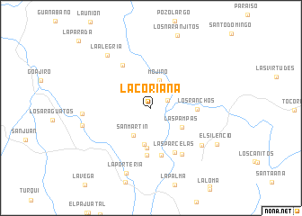 map of La Coriana