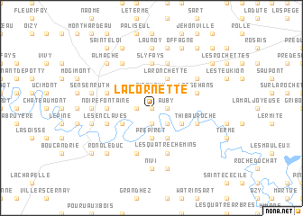 map of La Cornette