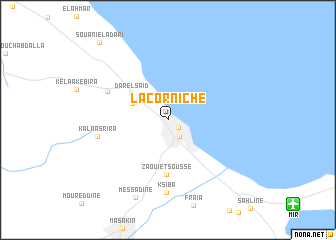 map of La Corniche