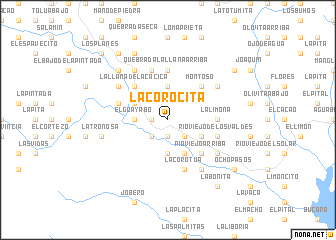 map of La Corocita