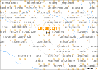 map of La Corocita