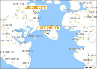 map of La Corocita