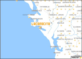 map of La Corocita