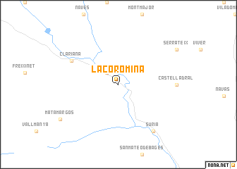 map of La Coromina