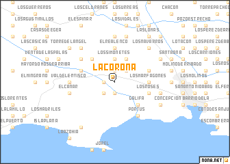 map of La Corona