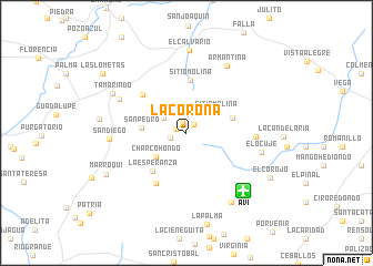 map of La Corona