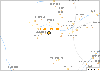 map of La Corona