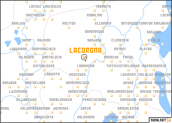 map of La Corona