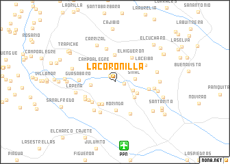 map of La Coronilla