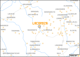 map of La Coroza