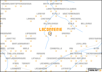 map of La Correrie