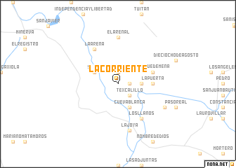 map of La Corriente