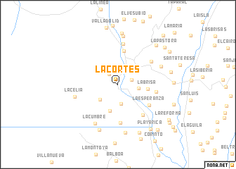 map of La Cortés