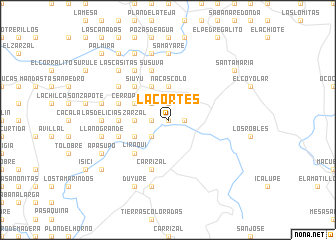 map of La Cortes