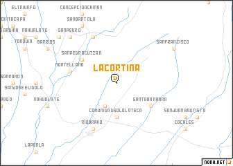 map of La Cortina