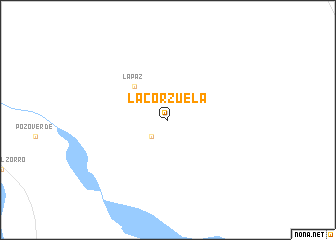 map of La Corzuela