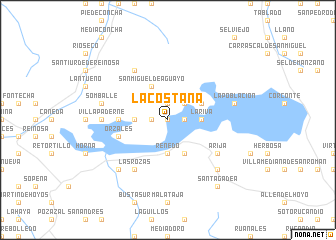 map of La Costana