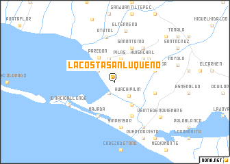 map of La Costa San Luqueño